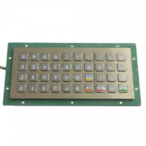 Teclado empotrable - CK-KB211108-BL - Clickin Industrial Co., Ltd. - de tecla mecánica / de acero inoxidable / a prueba de choques