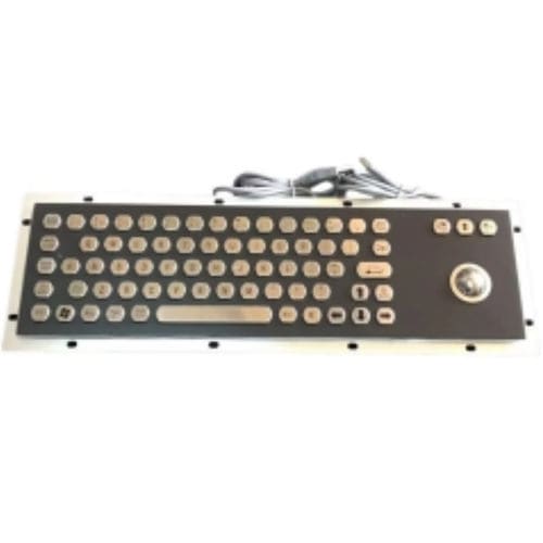 Teclado empotrable - CK-KB370110-25TBBK - Clickin Industrial Co., Ltd. - contacto carbono / con trackball / con ratón