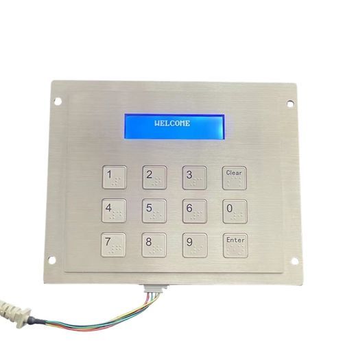 Teclado numérico 12 teclas - CK-KE3IN1-LCD - Clickin Industrial Co., Ltd. - empotrable / de acero inoxidable 304 / USB