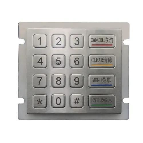 Teclado numérico 16 teclas - CK-KE10090-NG - Clickin Industrial Co., Ltd. - empotrable / de acero inoxidable 304 / USB