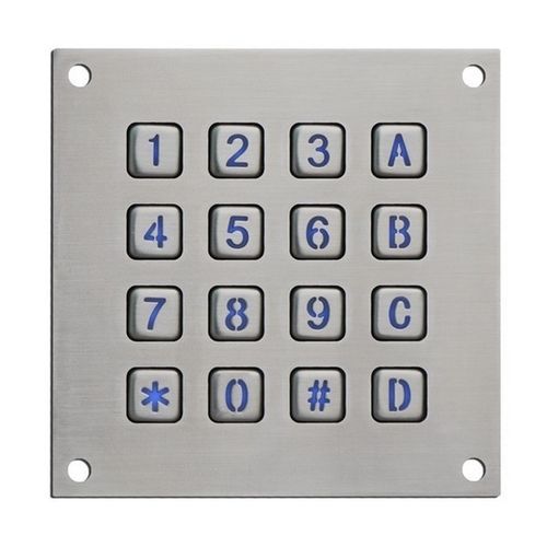 Teclado numérico 16 teclas - CK-KE113113-BL - Clickin Industrial Co., Ltd. - empotrable / de caucho / de acero inoxidable 304
