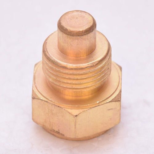 Tapón con sistema shut-off - Paani Precision Products LLP - de cabeza hexagonal / macho / de latón