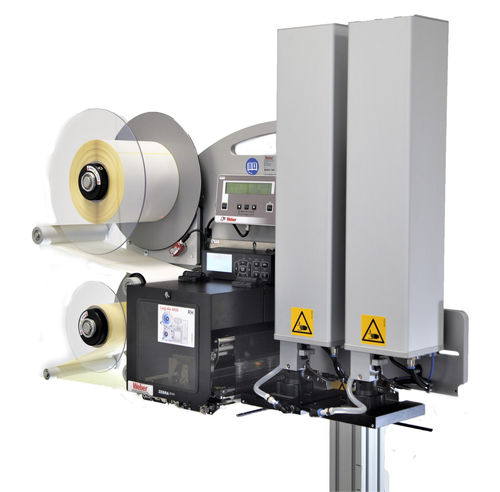 Máquina de impresión-colocación de etiquetas de transferencia térmica - LA4050B  - Weber Marking Systems - para etiquetas / para cartón / para embalajes