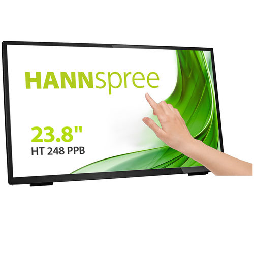 Monitor LCD - HT 248 PPB - Hannspree - con pantalla táctil multipuntos / con tecnología capacitiva proyectada / retroiluminación LED