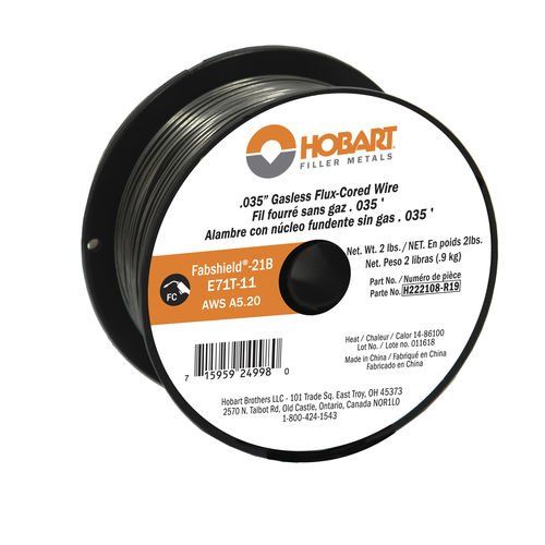 Hilo de soldadura con alma desoxidante - E71T-11 series - Hobart