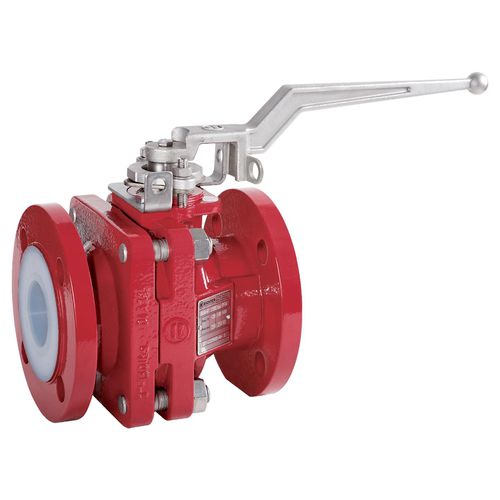 Válvula de bola - BVA series - Richter Chemie Technik - manual / con brida / de 1 pieza