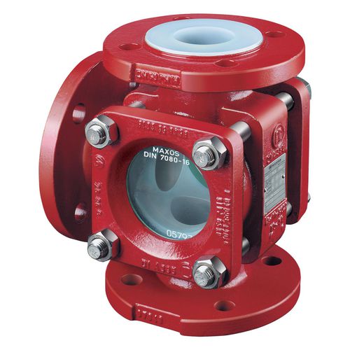 Ventanilla de observación de vidrio borosilicato - TSG series - Richter Chemie Technik - con brida / con revestimiento de PFA