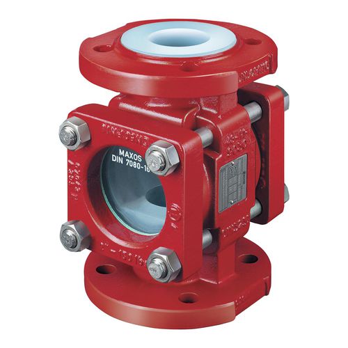 Ventanilla de observación de vidrio borosilicato - PSG series - Richter Chemie Technik - con brida / con revestimiento de PFA