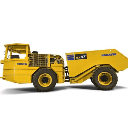 Camión para carga pesada - HX07 - Komatsu Construction and Mining Equipment - para trabajos subterráneos / de mantenimiento