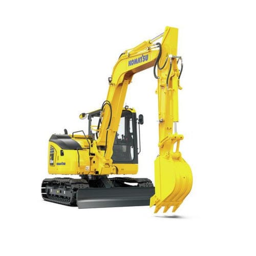 Miniexcavadora - PC88MR-11 - Komatsu Construction and Mining Equipment - con orugas / diésel / para obra de construcción