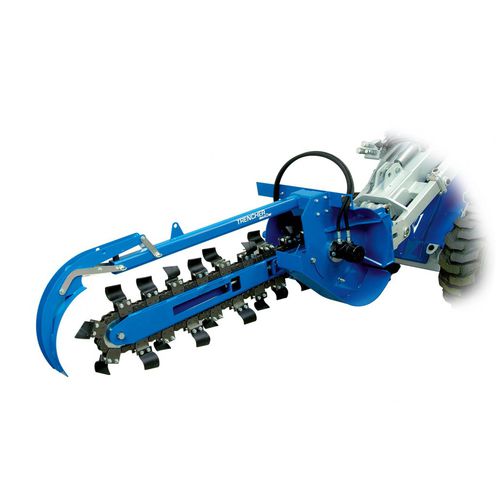 Zanjadora con cadena - C89020x - Multione - con neumáticos / para minicargadora compacta