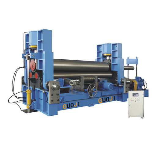 Máquina roladora con 3 rodillos - GJW11S-35X3000 - Nantong Guoji Machinery Equipment Co.,Ltd. - hidráulica / automática / con panel de control portátil