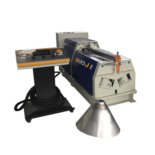 Máquina roladora de 4 rodillos - GJWZ-4X1000 - Nantong Guoji Machinery Equipment Co.,Ltd. - hidráulica / con panel de control portátil / cónica