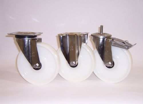 Rueda con aro - POLINYL + INOX20 series - LAG SPA - de poliamida / de bolas / de poliuretano