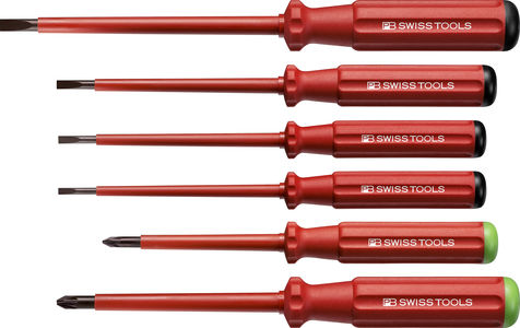 Destornillador aislado - PB 5543, PB 5551 CBB - PB Swiss Tools ( Shanghai) Trading Co.,Ltd - plano / Pozidriv / de acero