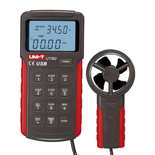 Anemómetro de hélice - UT360 series - UNI-TREND TECHNOLOGY (CHINA) CO., LTD. - digital / portátil / USB