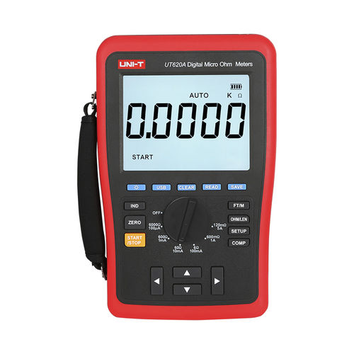 Micróhmetro digital - UT620A - UNI-TREND TECHNOLOGY (CHINA) CO., LTD. - portátil / 4 hilos / de baja resistencia