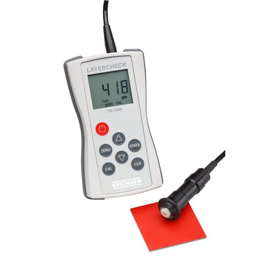 Medidor de espesores de acero - LAYERCHECK 750 USB-F - ERICHSEN GmbH & Co. KG - para materiales no ferrosos / de revestimiento / portátil