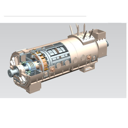 Grupo electrógeno de turbina - Shanghai Electric Group Co., Ltd. - trifásico / en contenedor / inyección indirecta