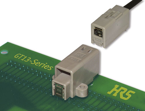 Conector coaxial - GT13 Series - Hirose Electric Europe B.V. - de datos / recto / rectangular