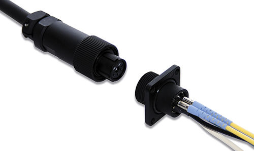 Conector híbrido - MF13S series - Hirose Electric Europe B.V. - de fibras ópticas / circular / de bayoneta