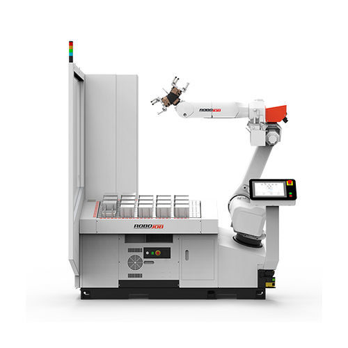 Célula robotizada de carga - Mill-Assist Essential - RoboJob - de descarga / de fresado / para piezas pequeñas