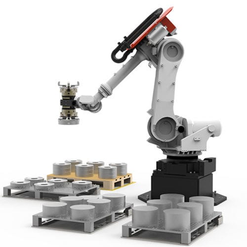 Célula robotizada de carga - Pallet-Load Multi - RoboJob - de descarga / de fresado