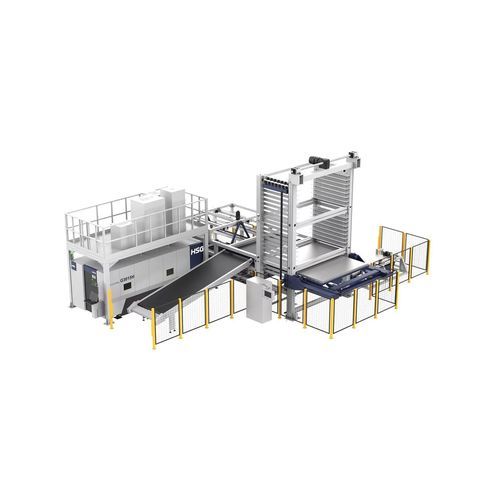 Sistema de carga y descarga para sistemas láser - Store Pro series - HSG LASER CO.,LTD - para palés / automático / modular