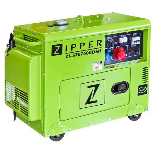 Grupo electrógeno con motor de gasolina - ZI-STE7500DSH - Zipper Maschinen - monofásico / con ruedas / inyección directa