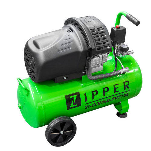 Compresor de pistón - ZI-COM50-2V510E - Zipper Maschinen - de aire / eléctrico / con ruedas