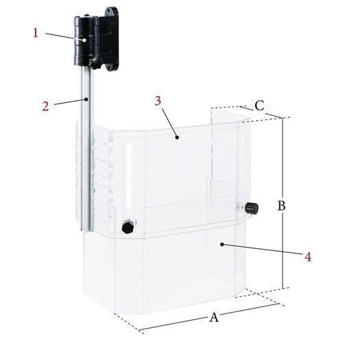 Protectore de seguridad vertical - PTR-C, Gr. 3 - Bernardo - para máquina industrial
