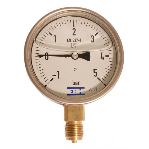 Manómetro diferencial - 836003 series - Hydroscand - de esfera / roscado / de acero