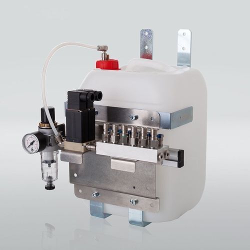 Unidad de lubricación aire-aceite - TCJ - HPM Technologie GmbH - por pulverización / neumática / eléctrica