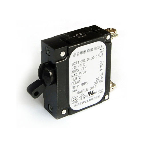Disyuntor hidráulico-magnético - B2 series - ZHEJIANG BSB ELECTRICAL APPLIANCES CO.,LTD - para sobrecargas / de rearme manual / para la distribución