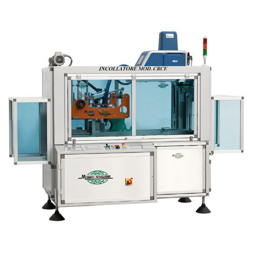 Precintadora de cajas de cartón varias solapas - C.R.C.E - Mondo e Scaglione - cola hot-melt / automática