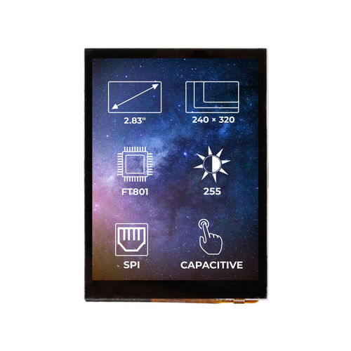 Módulo de visualización TFT - RVT28AEFNWC00 - Riverdi - con pantalla táctil capacitiva / 320 x 240 / industrial
