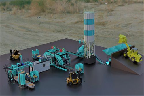 Máquina para fabricación de bloques de hormigón - MVS-2008 - MVS Proje - automática