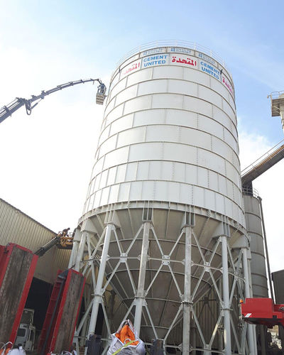 Silo empernado - MVS Proje - soldado / de cemento / para polvo