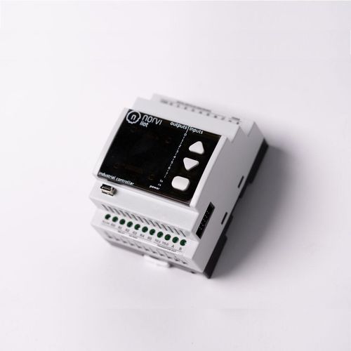 Autómata programable en riel DIN - NORVI IIOT AE02-V - ICONIC DEVICES PVT LTD - entradas analógicas / entradas digitales / salidas relé