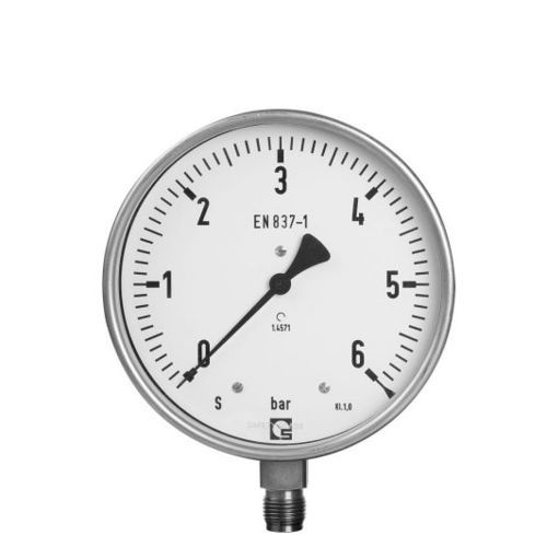 Manómetro de esfera - R 160 - Schmierer GmbH - roscado / de acero inoxidable / de tubo Bourdon