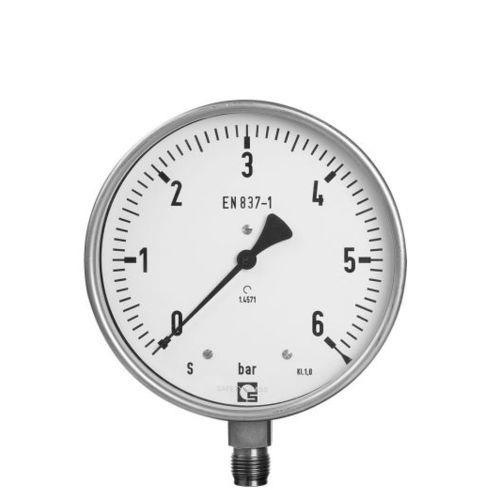 Manómetro de esfera - RU 250 - Schmierer GmbH - roscado / de acero inoxidable / de tubo Bourdon