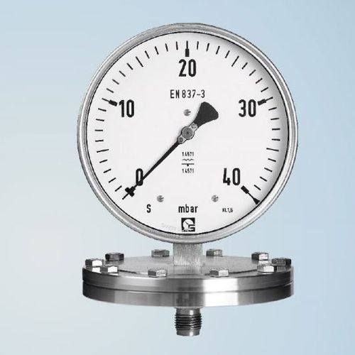 Manómetro absoluto - PAKU 160 - Schmierer GmbH - de esfera / roscado / con brida
