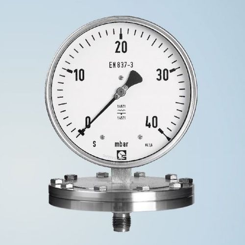Manómetro absoluto - PAGU 160 - Schmierer GmbH - de esfera / roscado / con brida