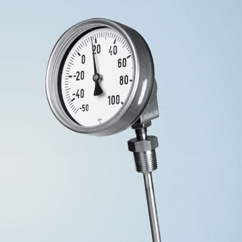 Termómetro bimetálico - BU 160 - Schmierer GmbH - de esfera / fijo / de acero inoxidable
