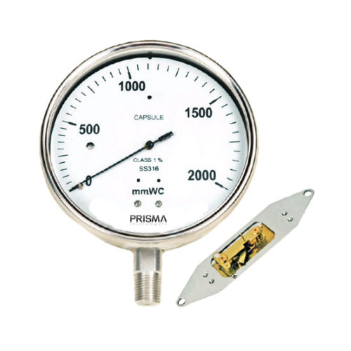 Manómetro de esfera - CSPG - Prisma Instruments - roscado / NPT 1/2 / de aluminio