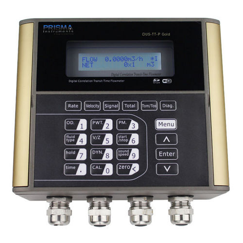 Caudalímetro de ultrasonido de tiempo de tránsito - DUS-TT-F Gold - Prisma Instruments - volumétrico / para agua / para productos químicos