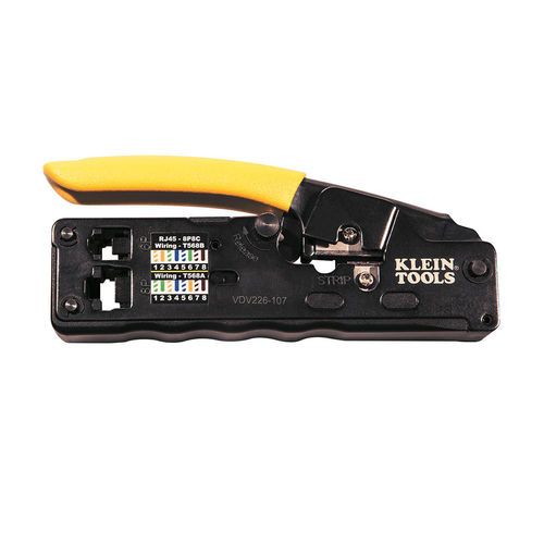 Prensa desforradora y aplicadora de sellos de cables - VDV226-107 - Klein Tools - manual / de palanca / compacta