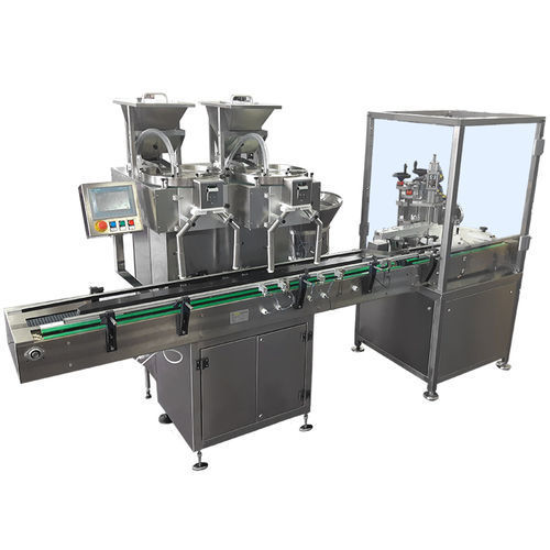Contadora-taponadora de botellas - ACL 3000 D - MultiGel Srl - para cápsulas / de comprimidos / de llenado