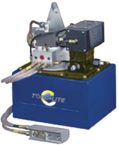 Bomba hidráulica de pistón rotativo - JNAHC-AHR - TORQLITE INC - con control neumático / con doble velocidad / rotativa