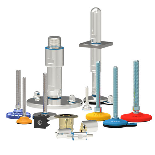 Pie de máquina - Martin Levelling Components - de acero inoxidable / antivibración / reglable